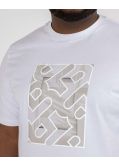 T-shirt imprimé grande taille blanc