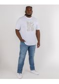 T-shirt imprimé grande taille blanc