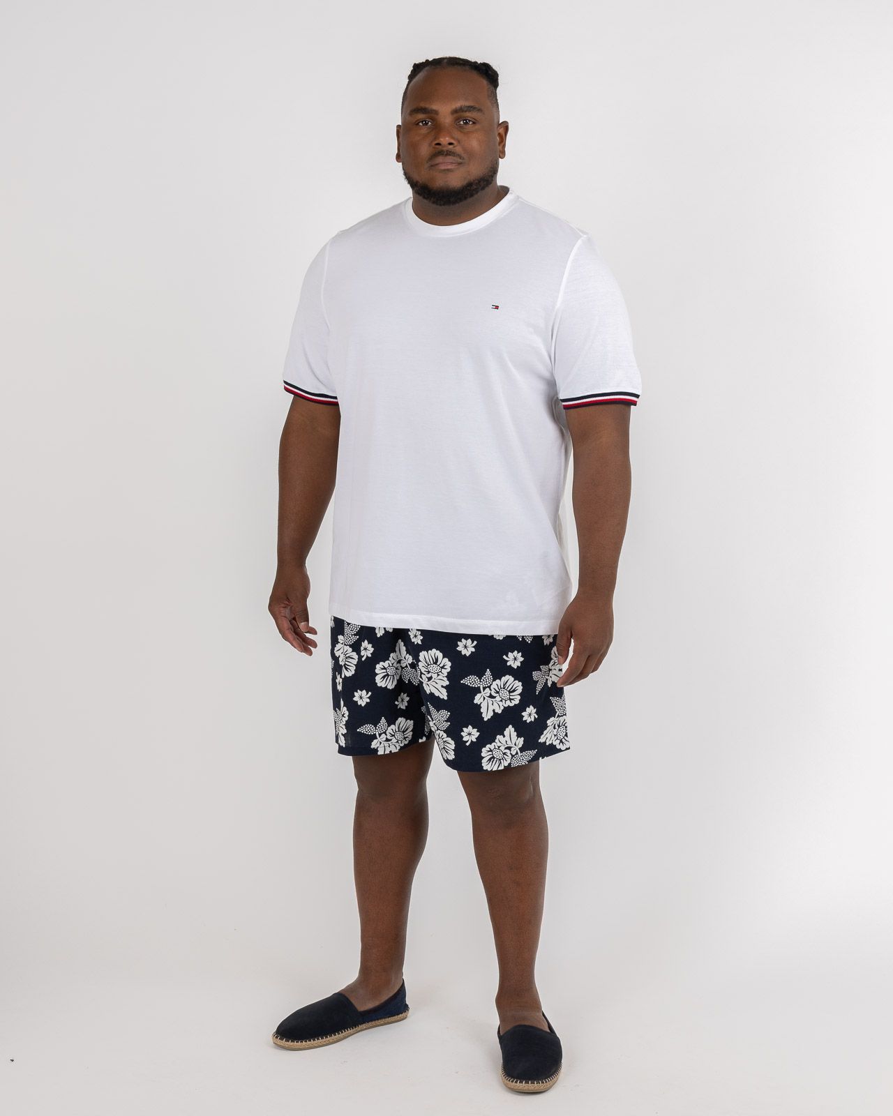 T-shirt piqué grande taille blanc