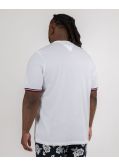 T-shirt piqué grande taille blanc