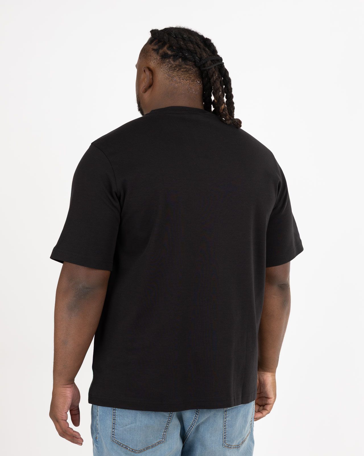 T-shirt interlock grande taille noir