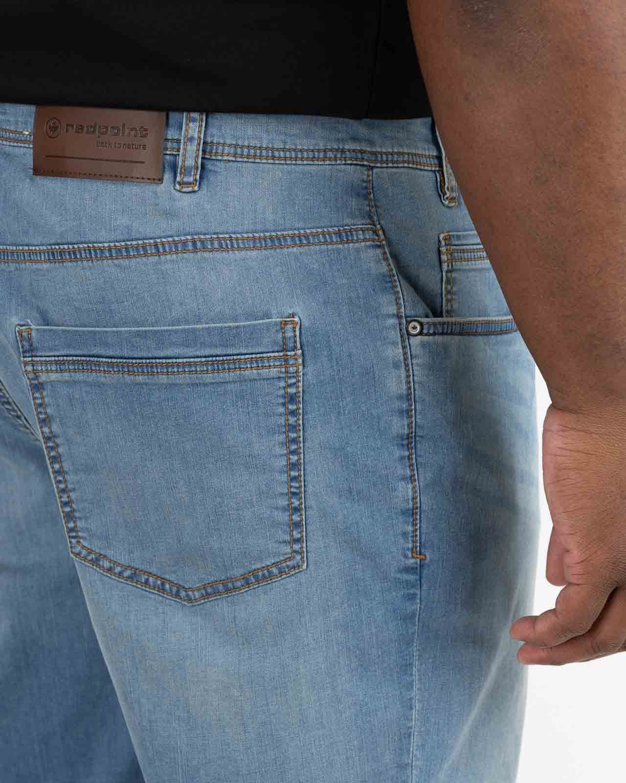 Short en jean grande taille bleu