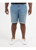 Short en jean grande taille bleu