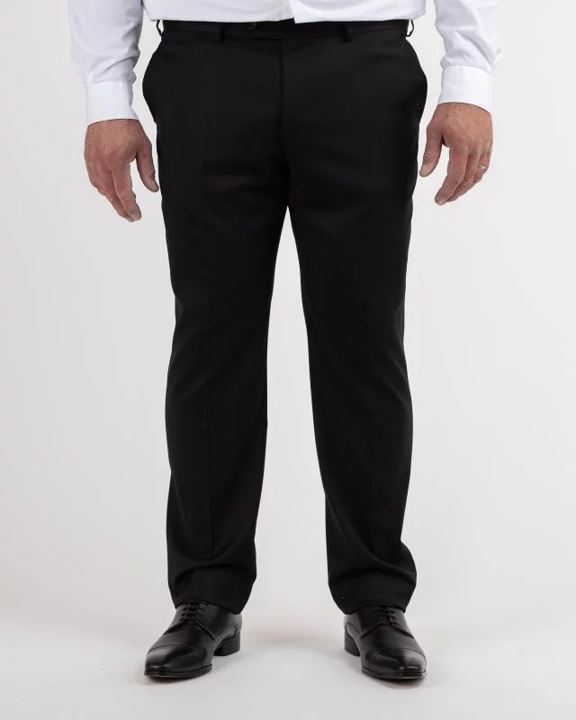Pantalon de costume noir grande taille