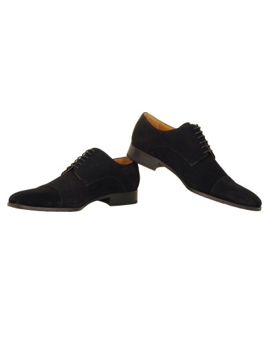 Chaussures en daim noires : grande taille jusqu'au 49