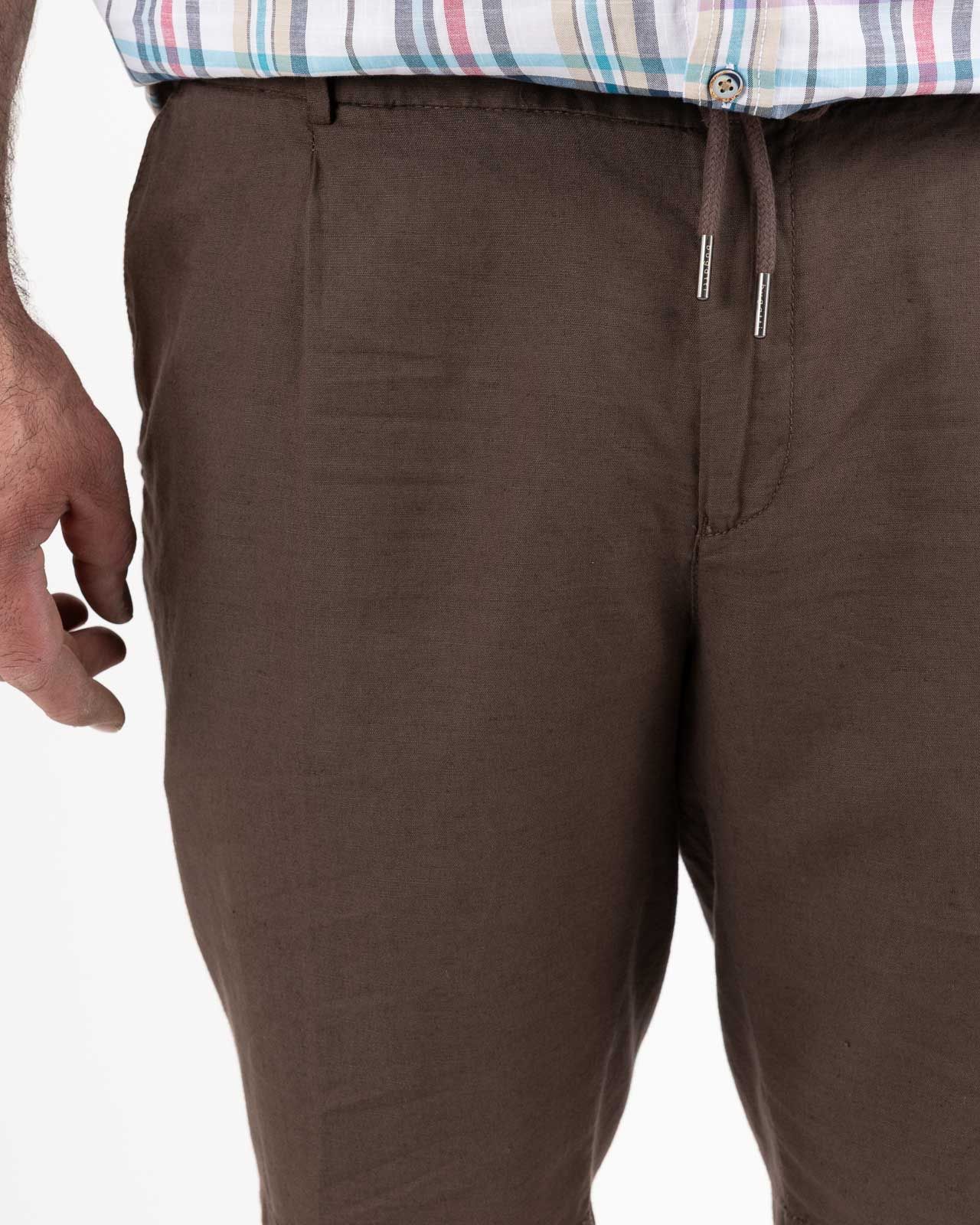 Short chino grande taille marron