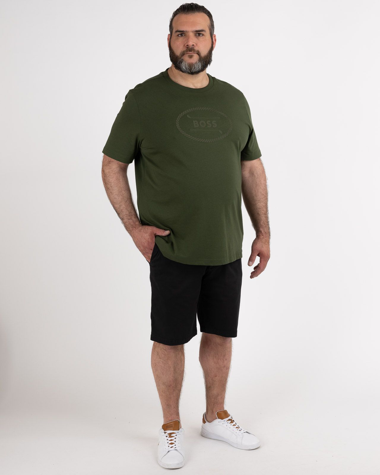 Short chino grande taille noir