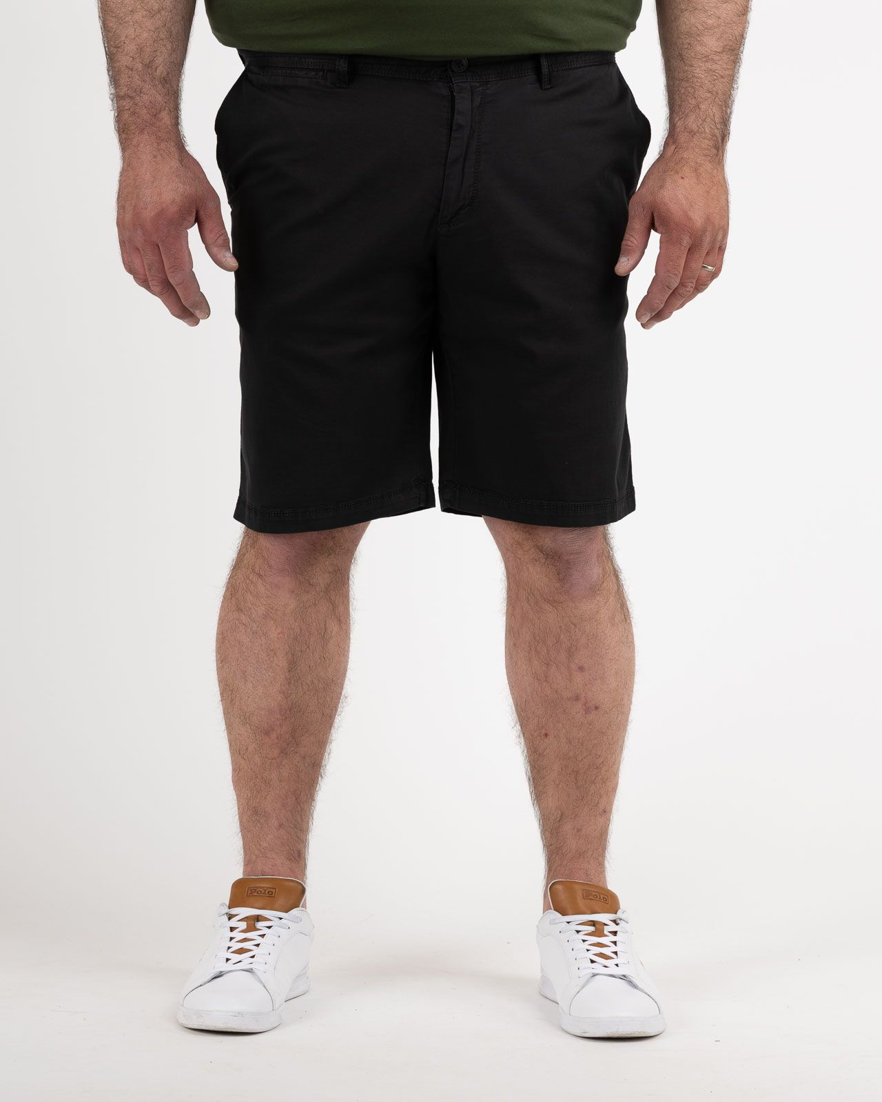 Short chino grande taille noir