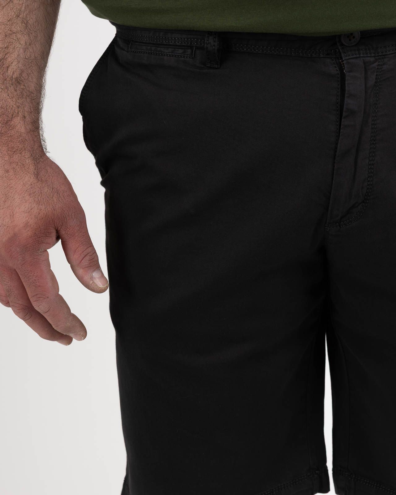 Short chino grande taille noir