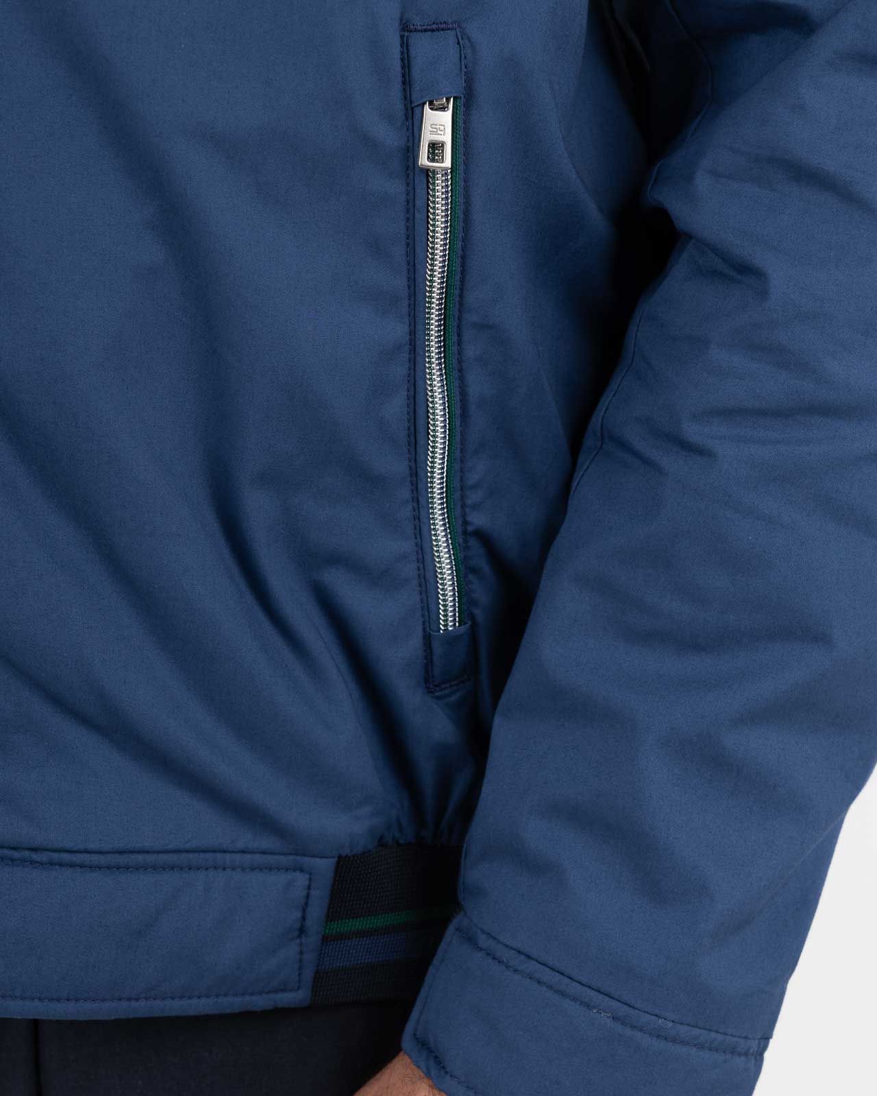 Blouson grande taille bleu