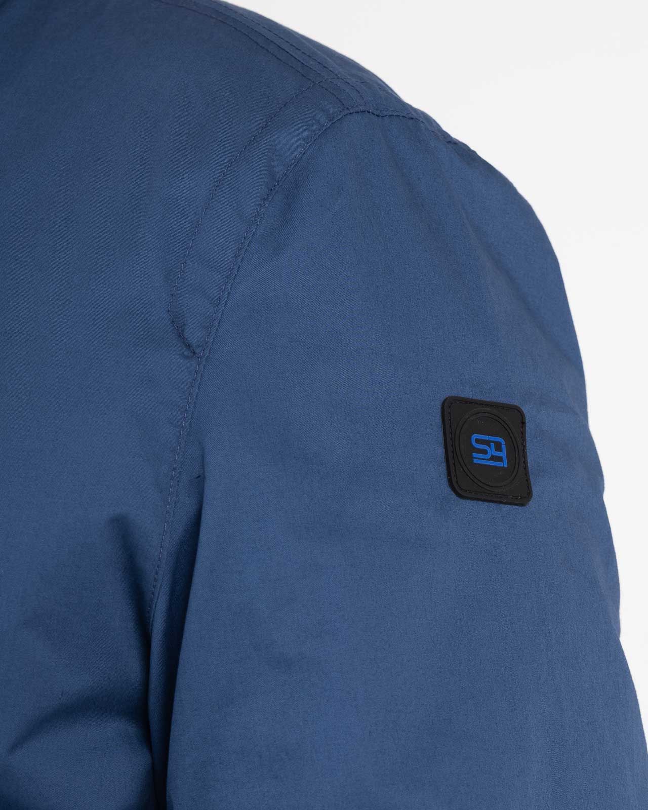 Blouson grande taille bleu