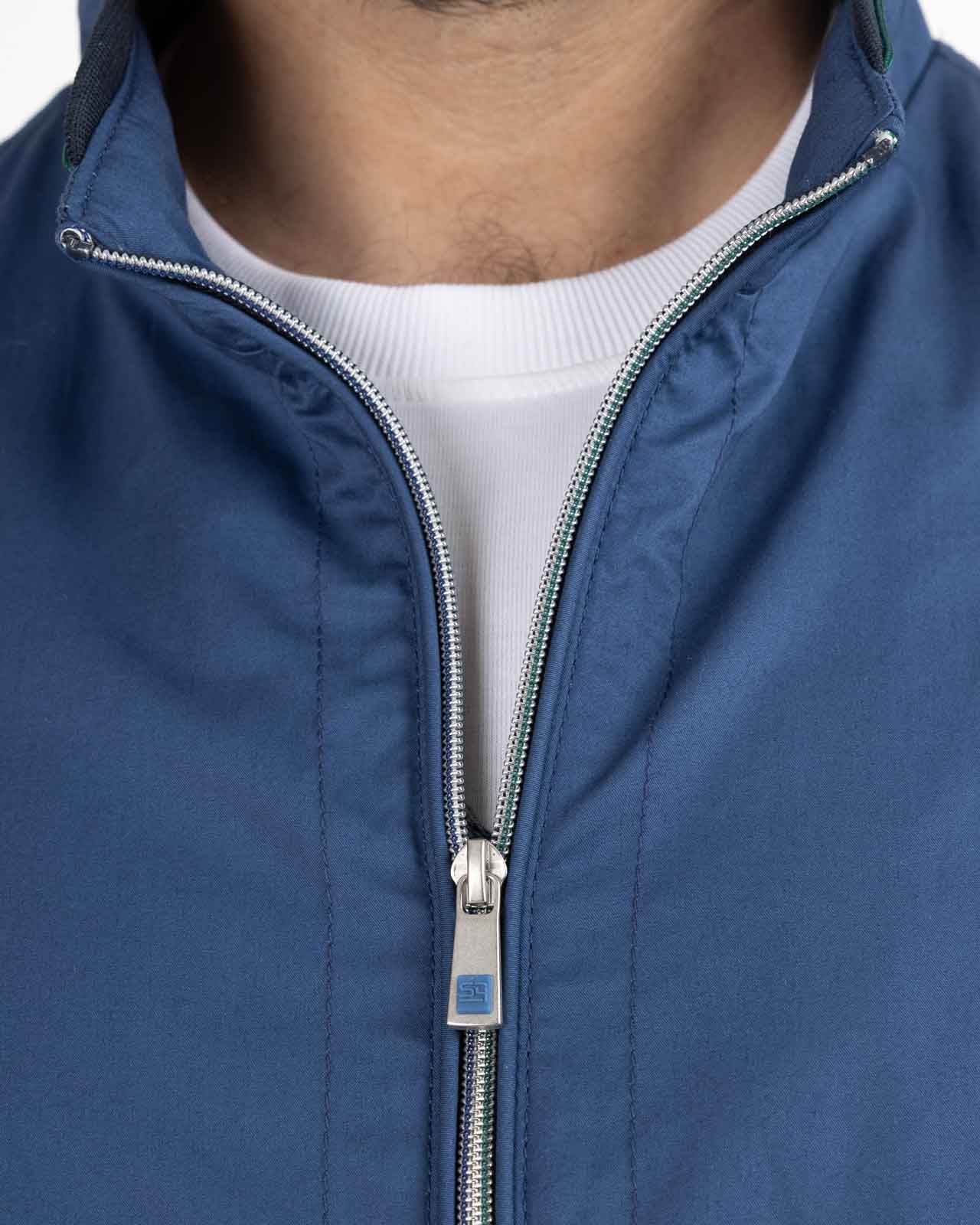 Blouson grande taille bleu