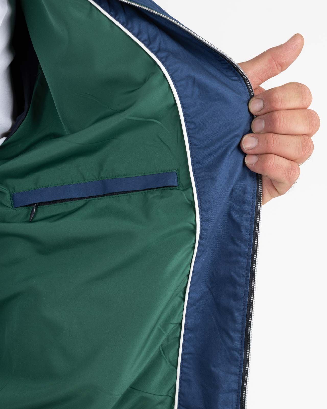 Blouson grande taille bleu