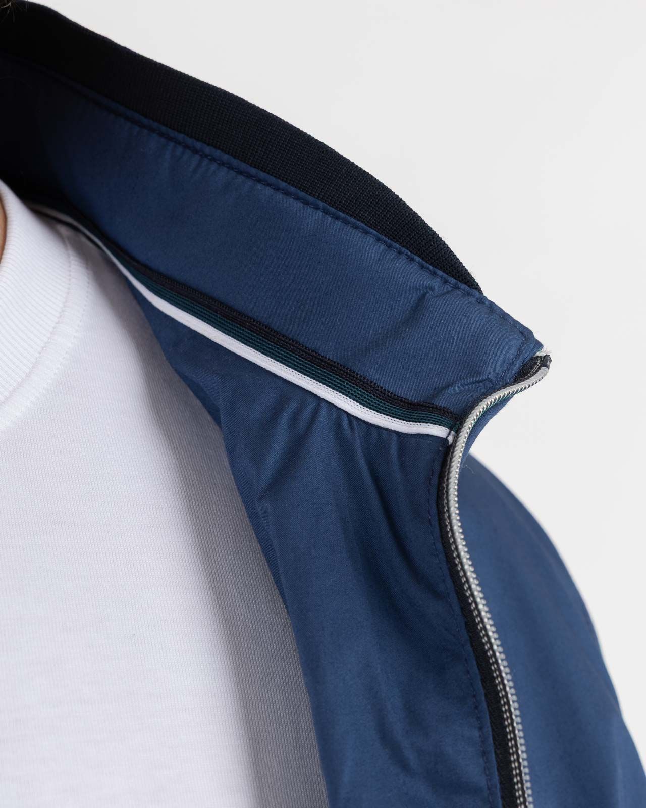 Blouson grande taille bleu