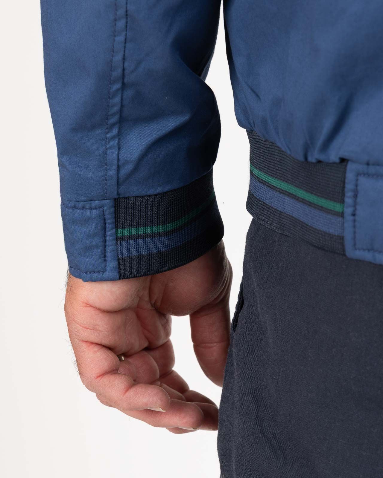 Blouson grande taille bleu