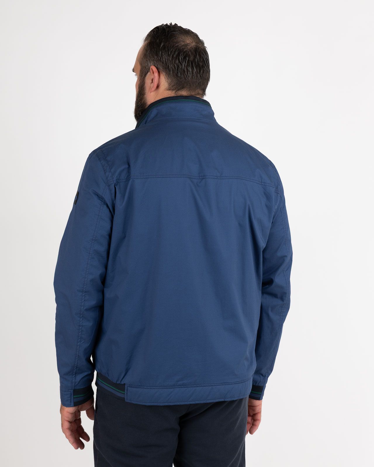 Blouson grande taille bleu