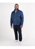 Blouson grande taille bleu