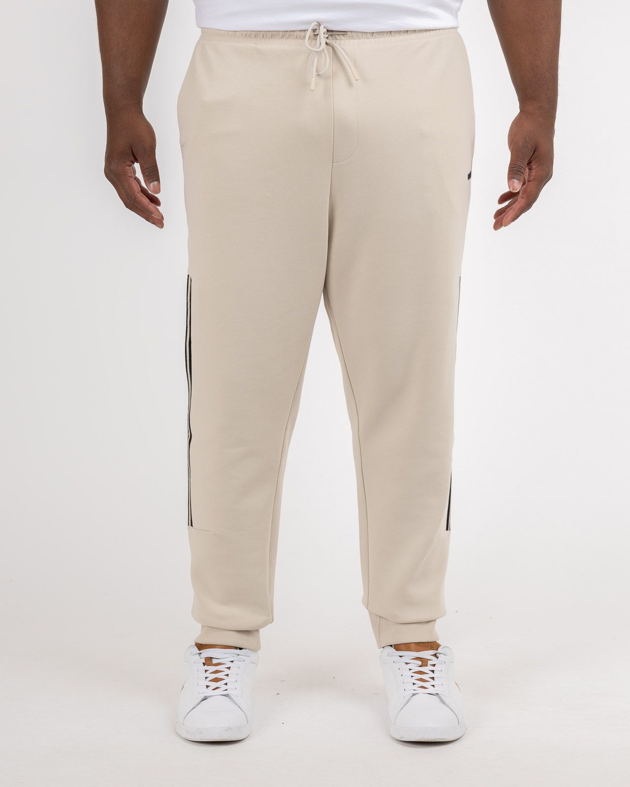 Bas de survêtement grande taille beige