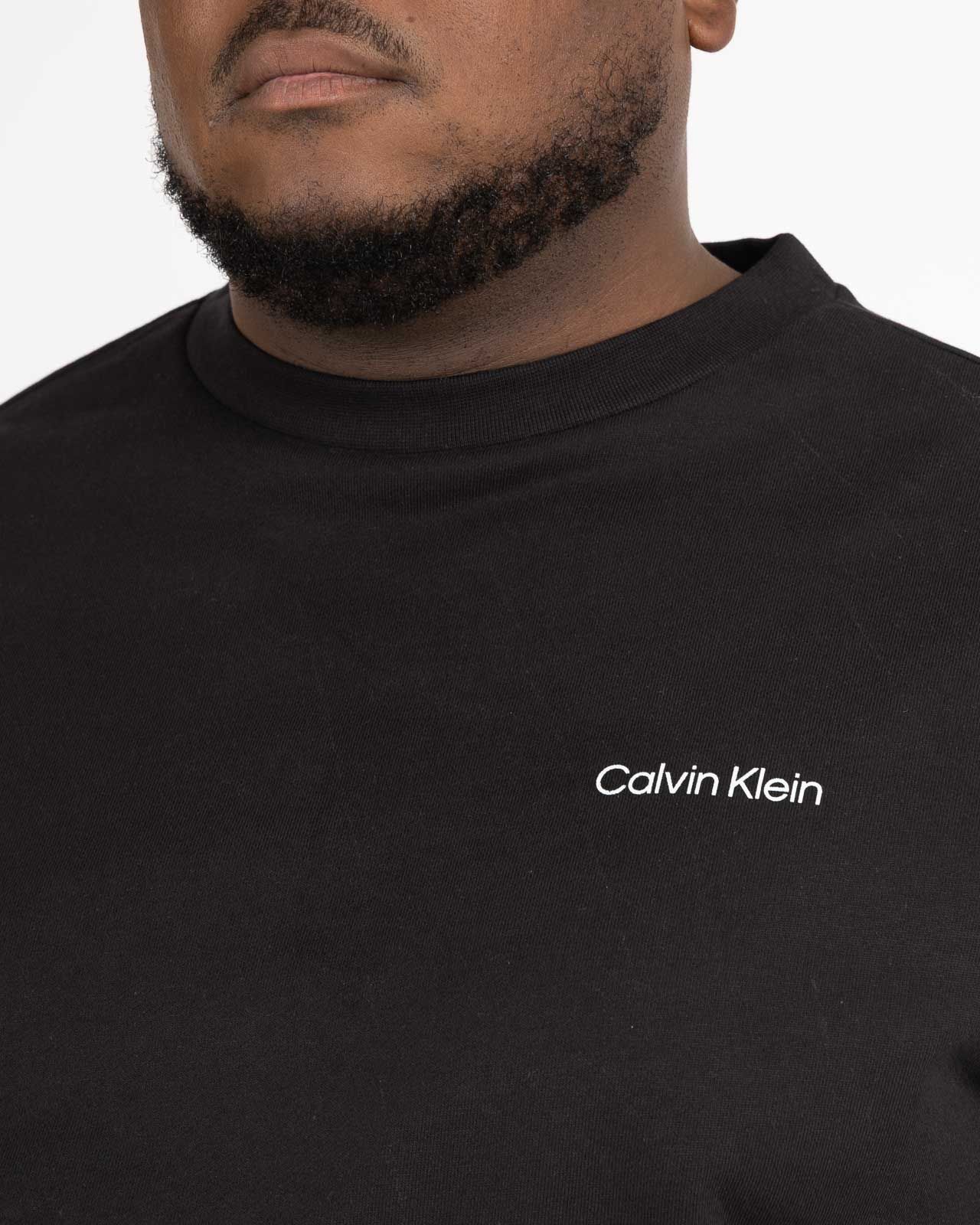 Sweat col rond grande taille noir