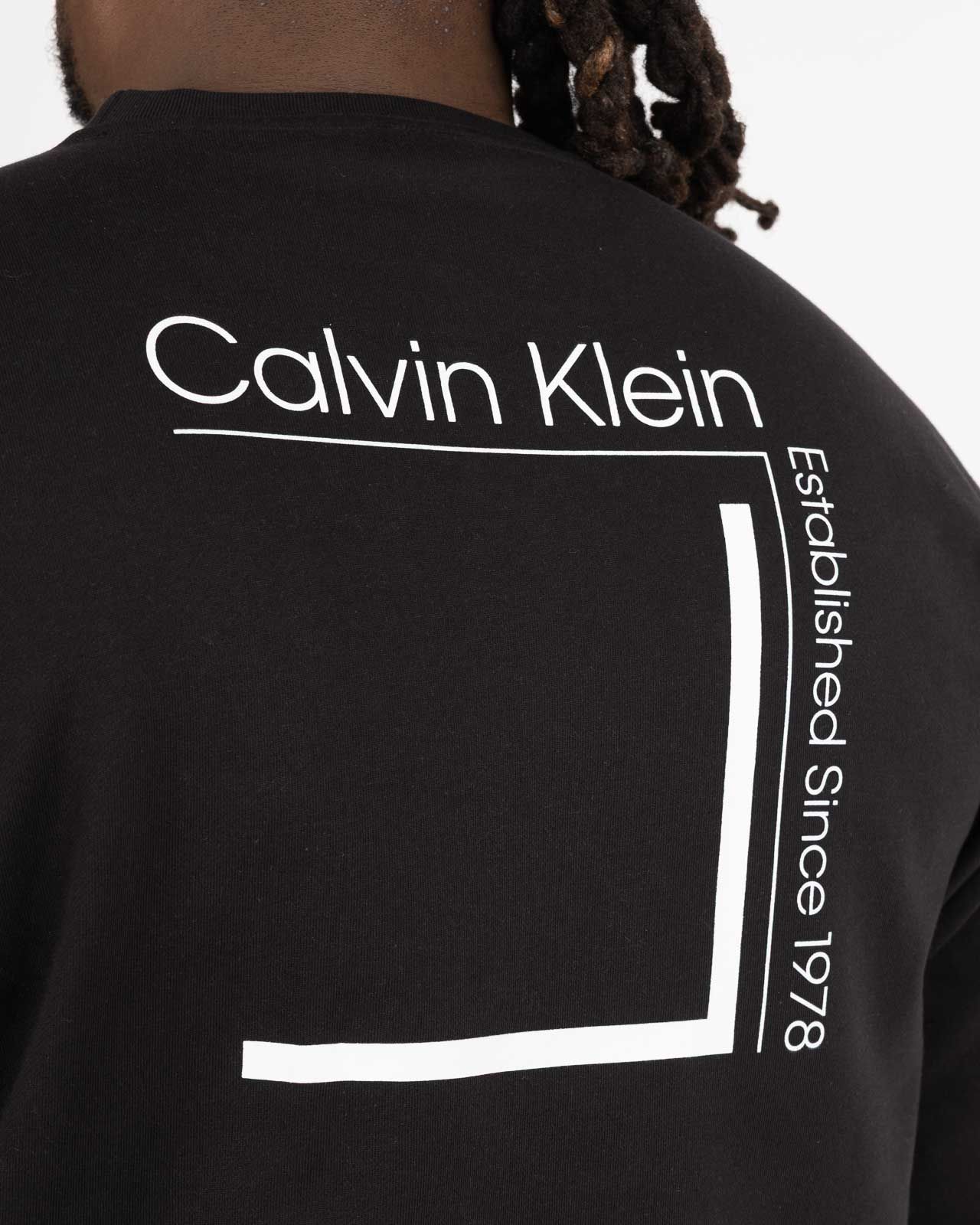 Sweat col rond grande taille noir