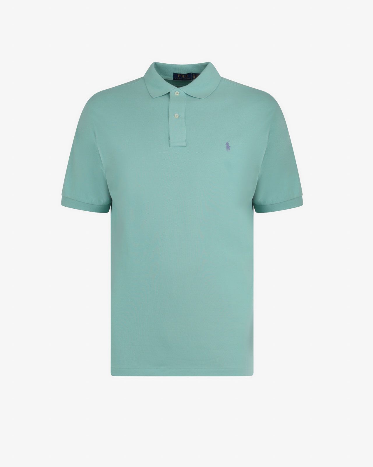 Polo piqué pour homme grand vert amande