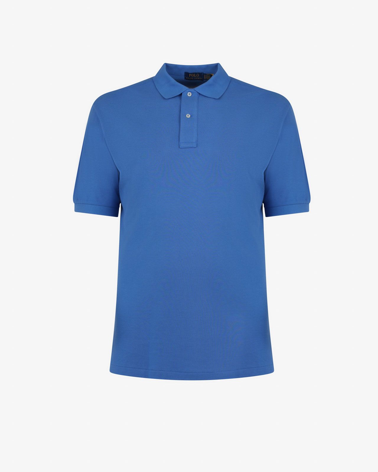 Polo piqué pour homme grand bleu moyen