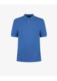 Polo piqué pour homme grand bleu moyen