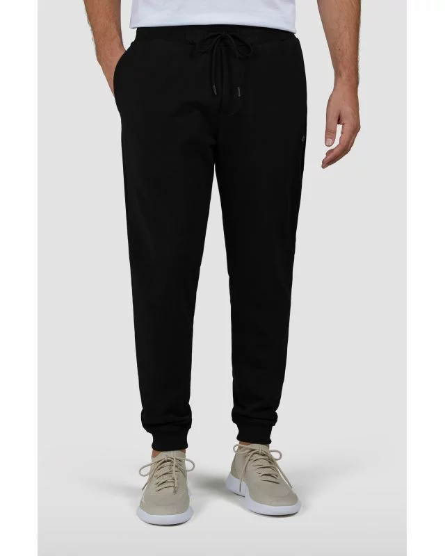 Bas de survêtement terry grande taille noir