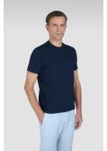 T-shirt jersey grande taille bleu marine