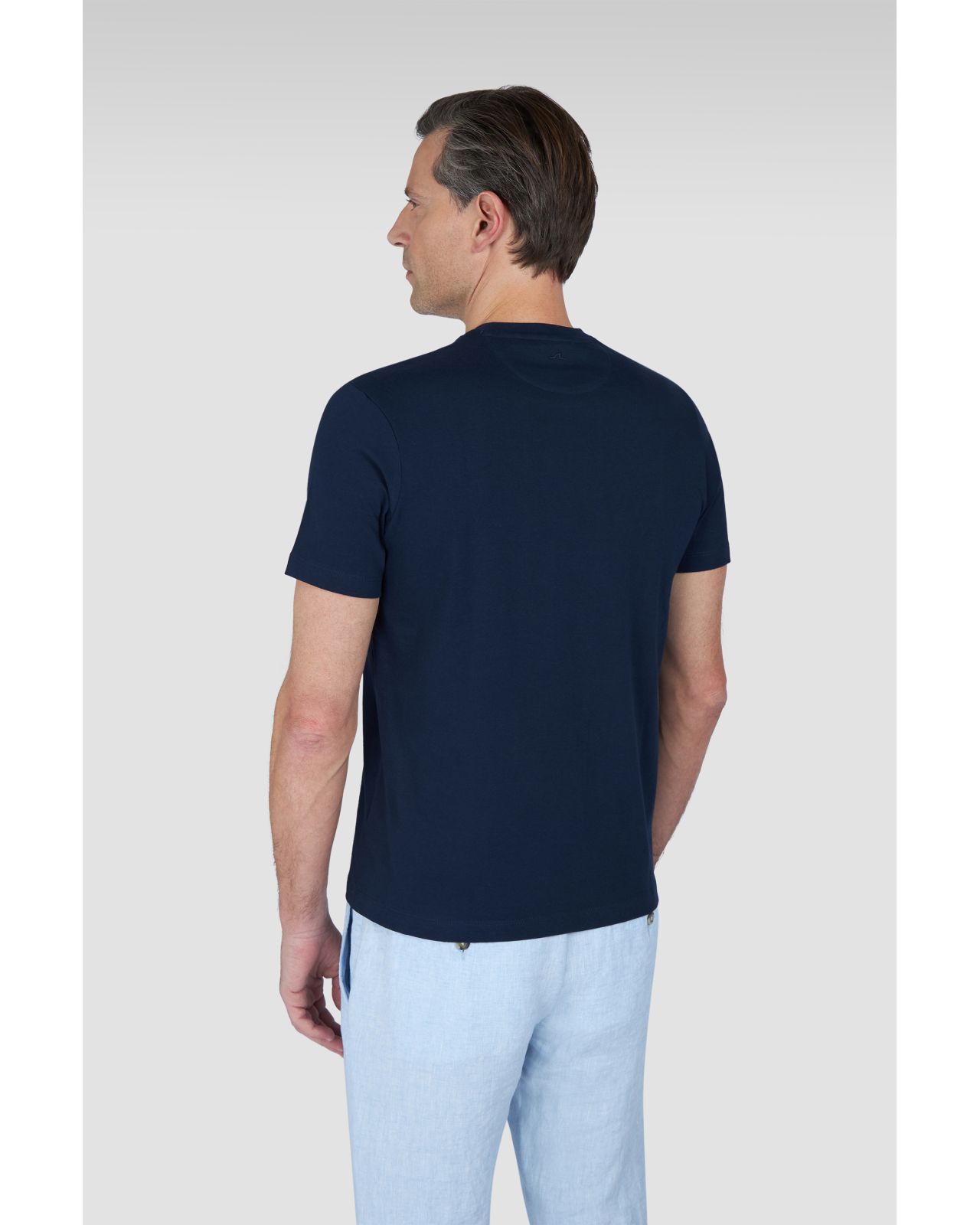 T-shirt jersey grande taille bleu marine