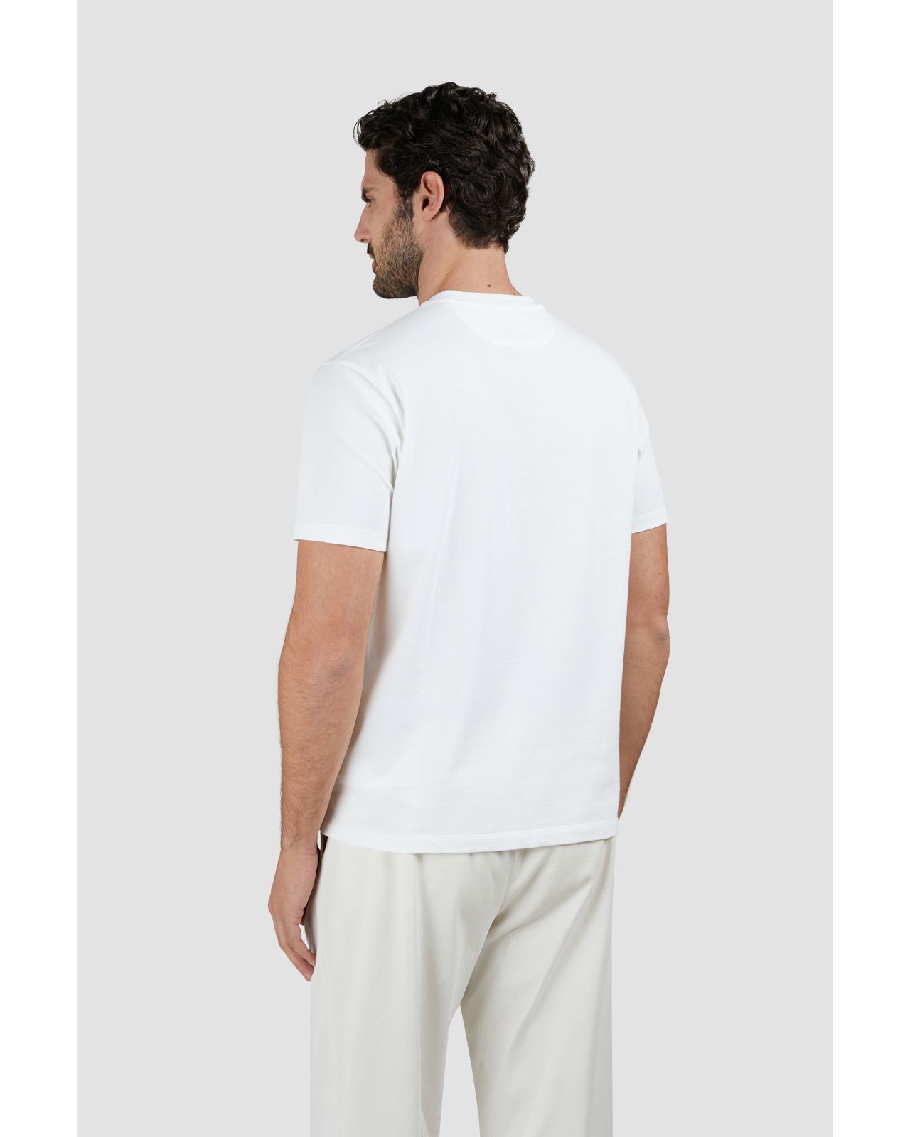 T-shirt jersey grande taille écru