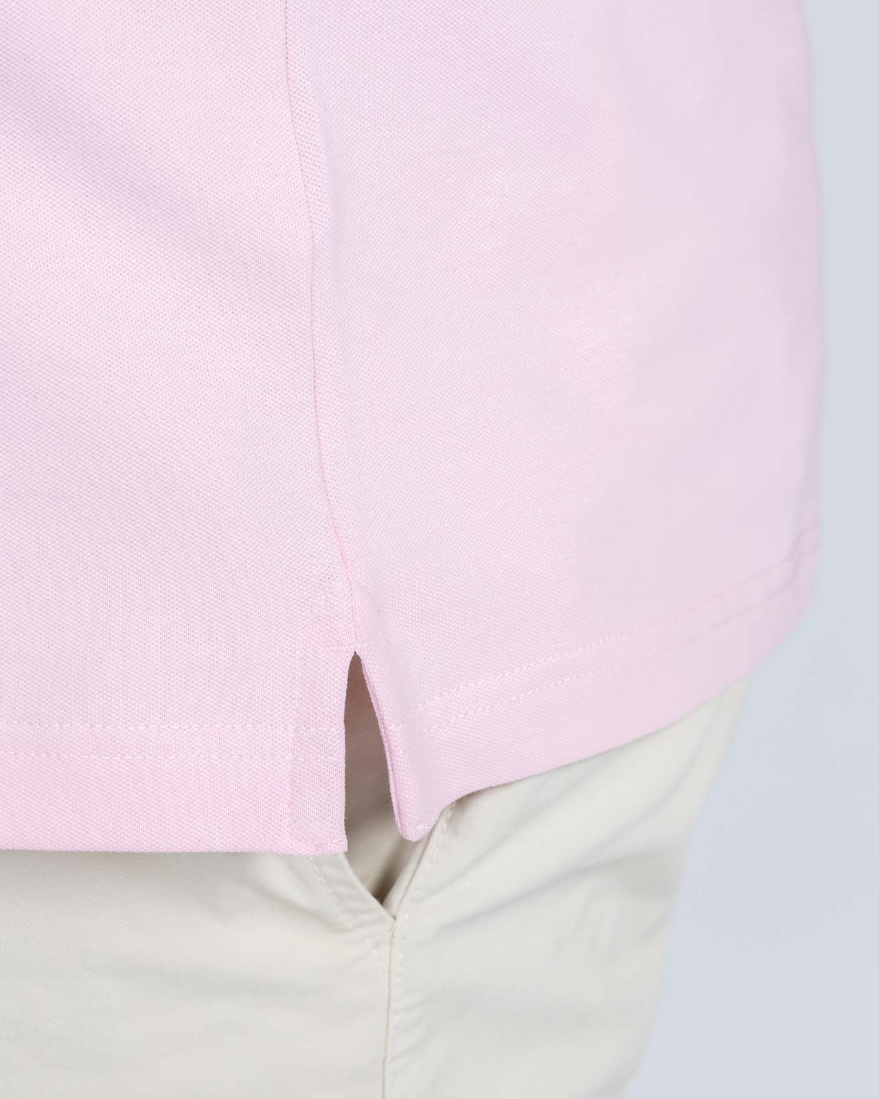 Polo uni grande taille rose