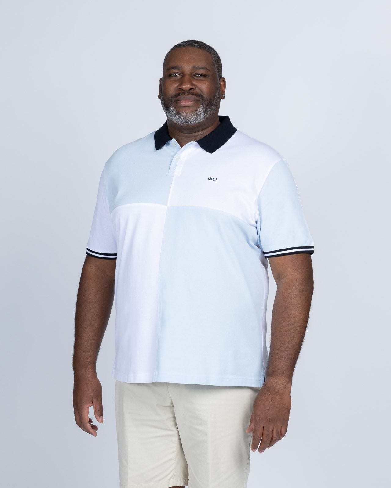 Polo piqué barbarian grande taille bleu