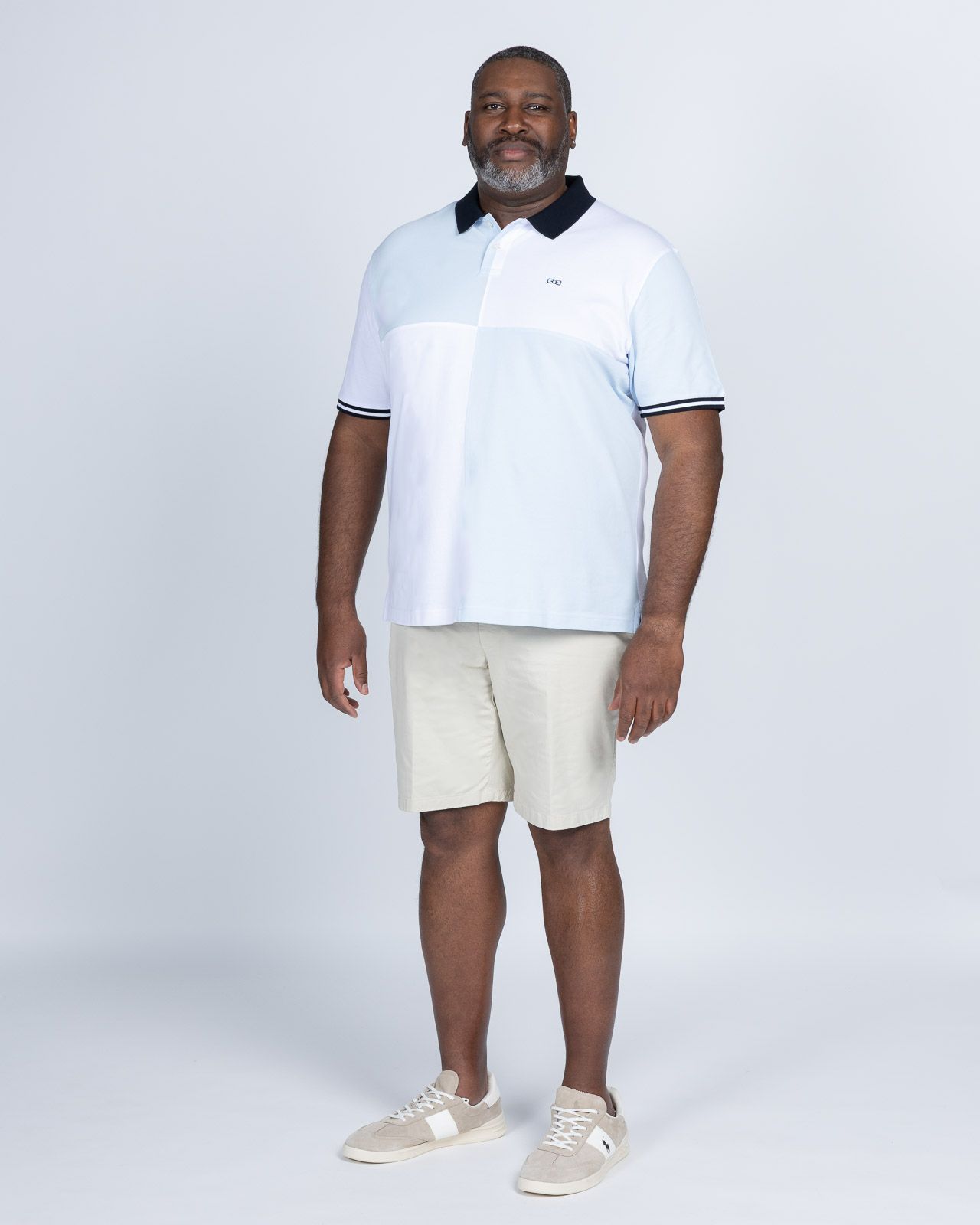 Polo piqué barbarian grande taille bleu