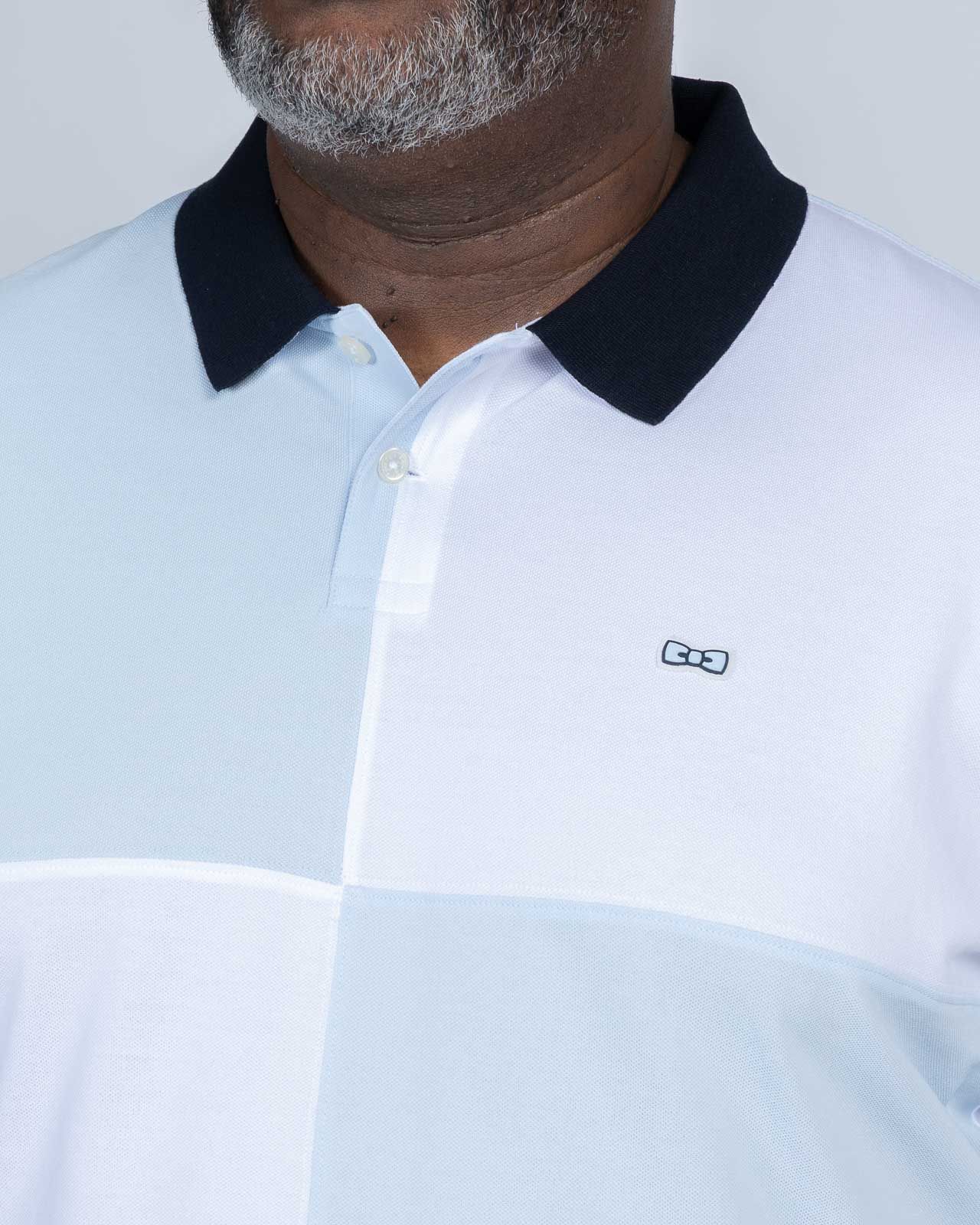 Polo piqué barbarian grande taille bleu