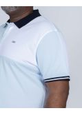 Polo piqué barbarian grande taille bleu