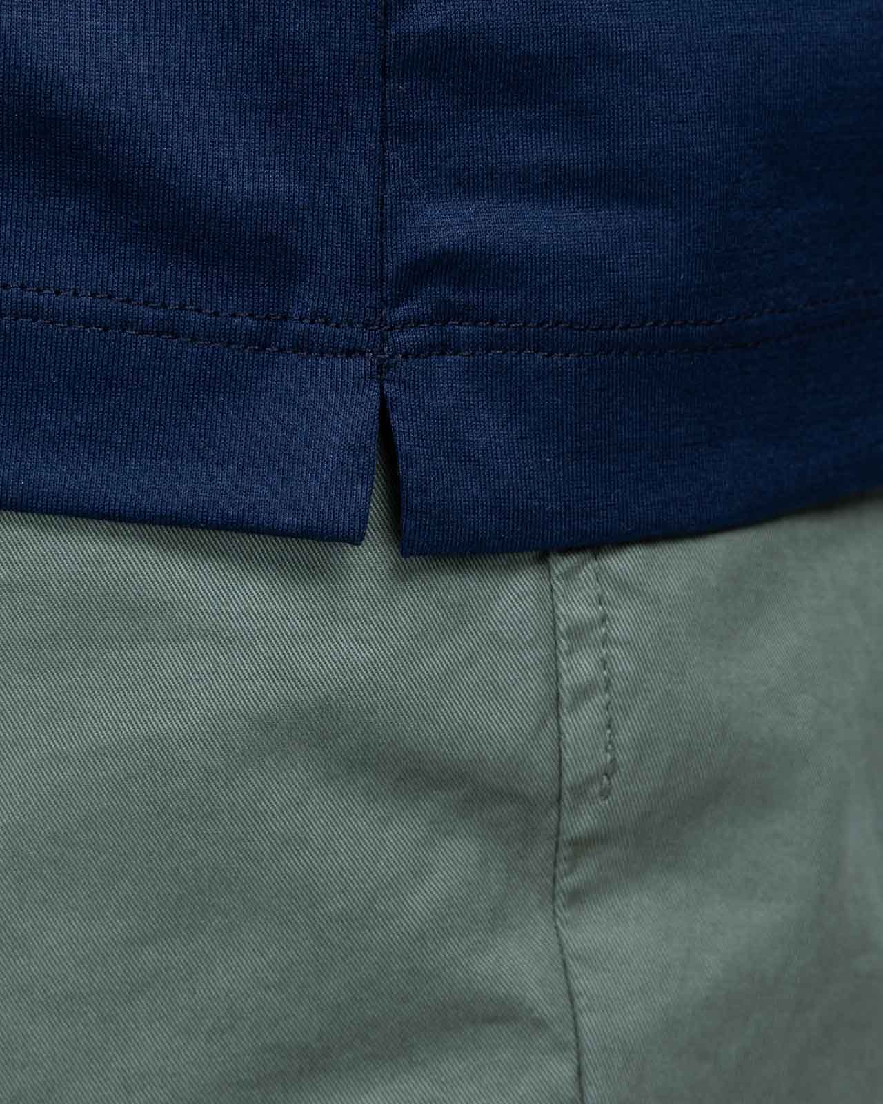 Polo mercerisé grande taille bleu marine