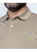 Polo piqué grande taille beige