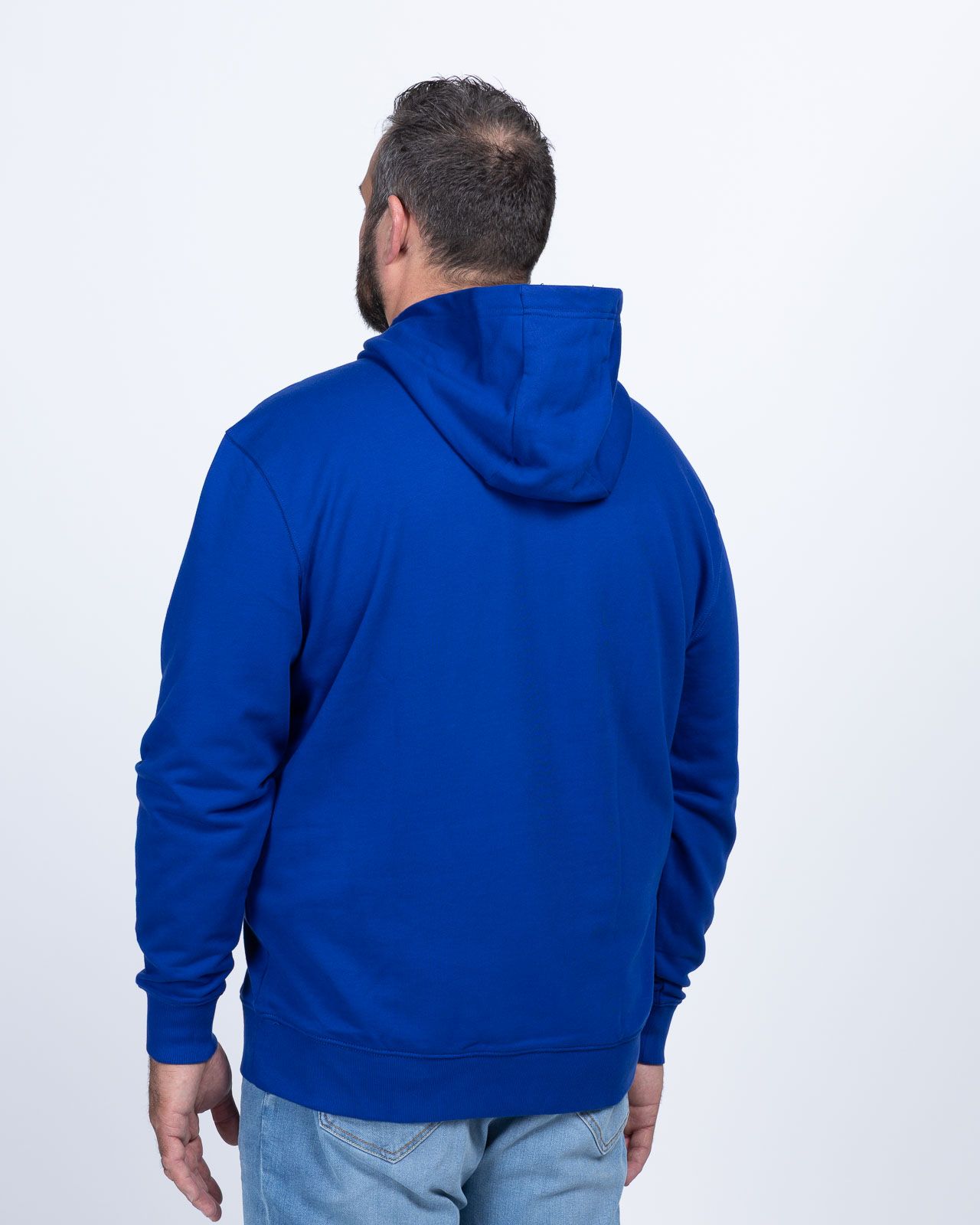 Sweat à capuche grande taille bleu marine