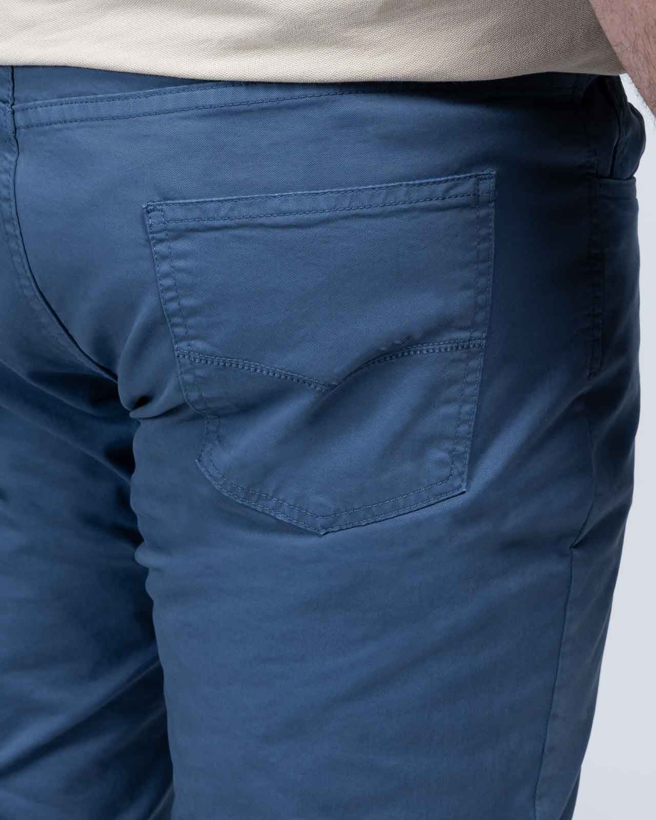 Pantalon 5 poches grande taille bleu