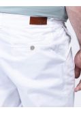 Pantalon chino en satin grande taille blanc