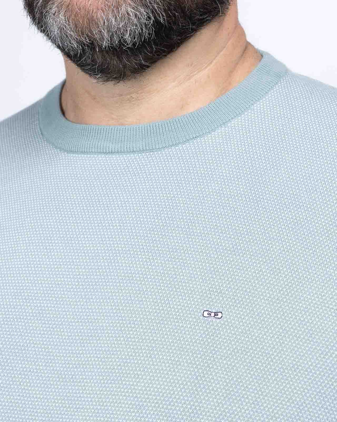 Pull oxford grande taille gris