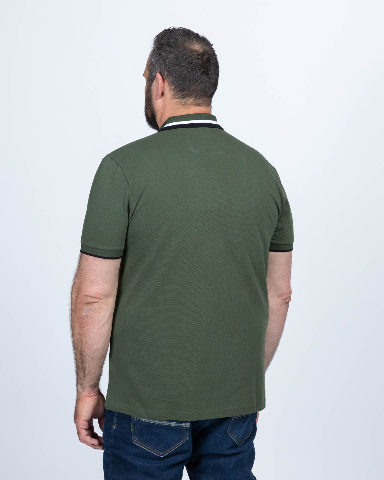 Polo Paddy grande taille vert foncé