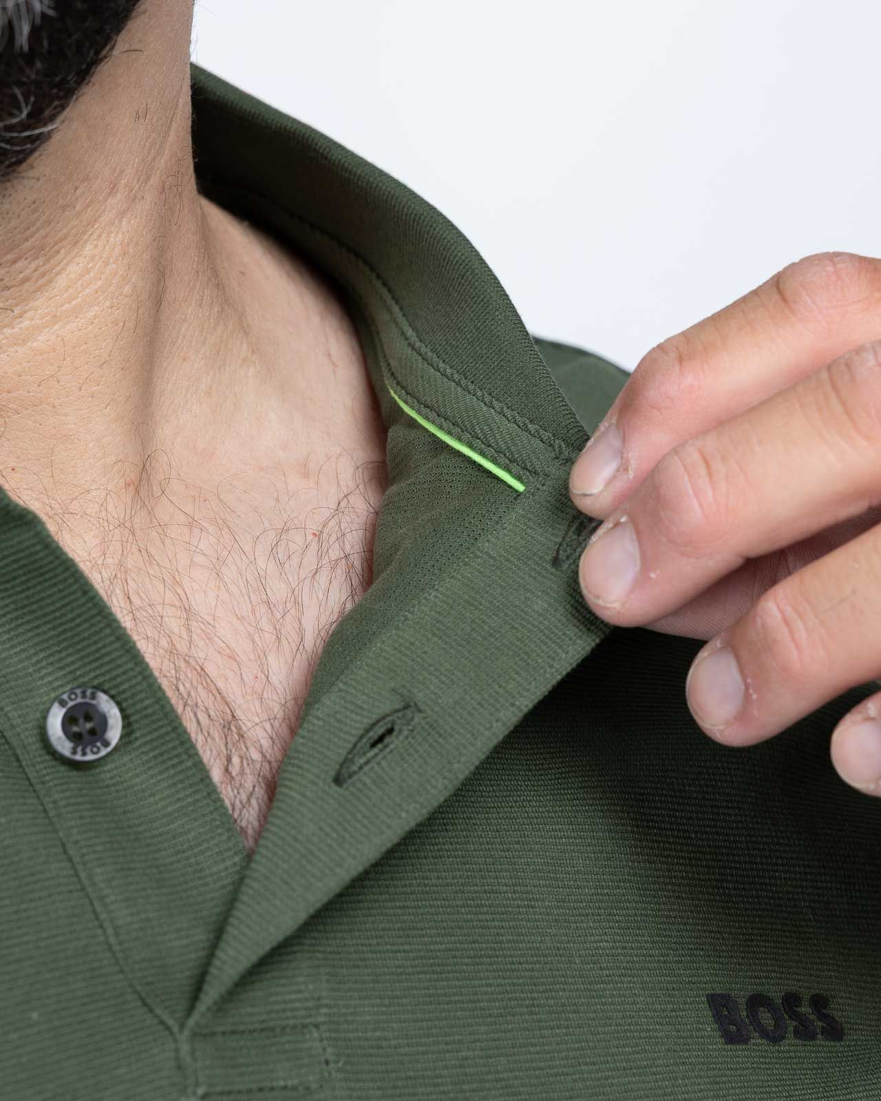 Polo Paddy grande taille vert foncé