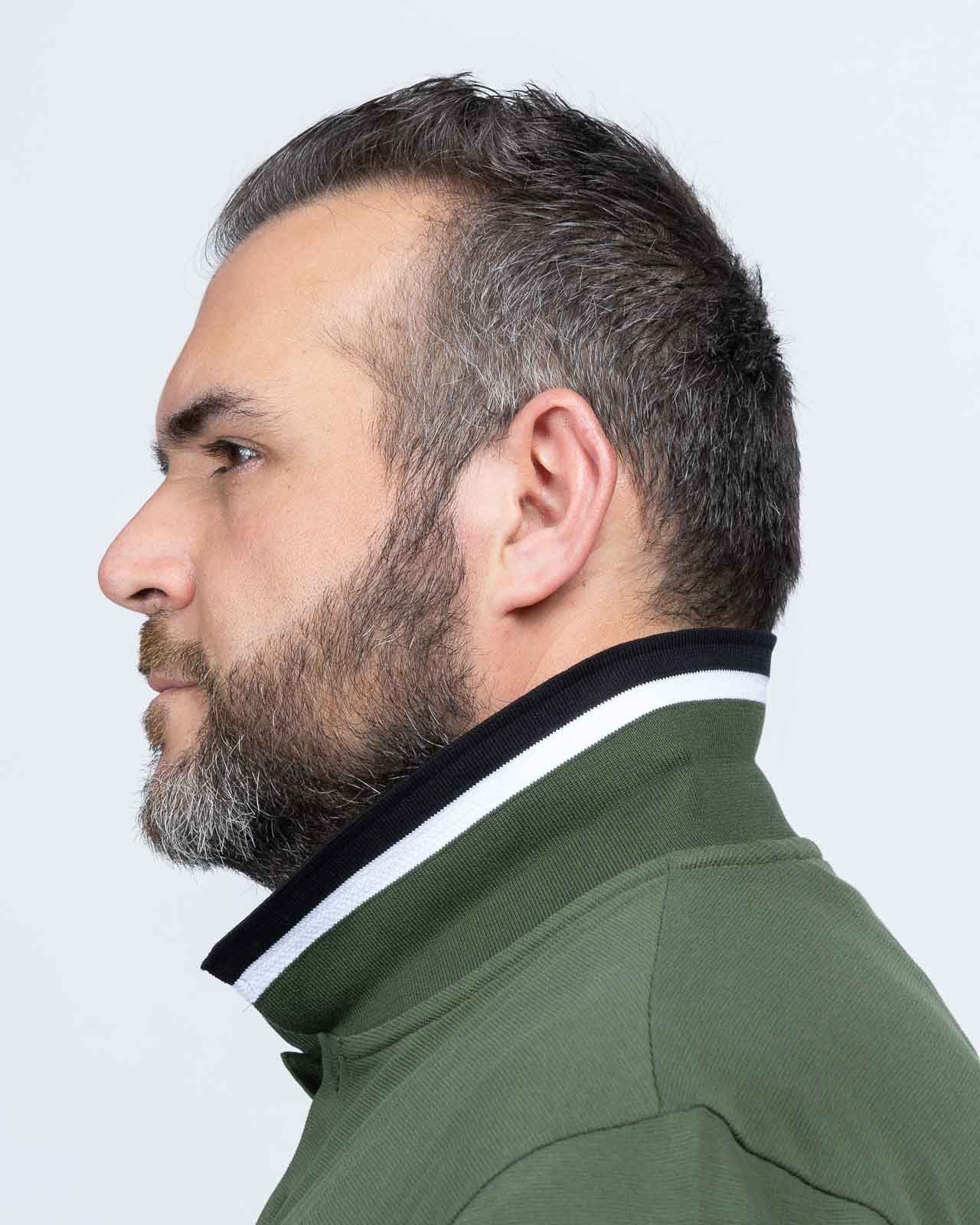 Polo Paddy grande taille vert foncé