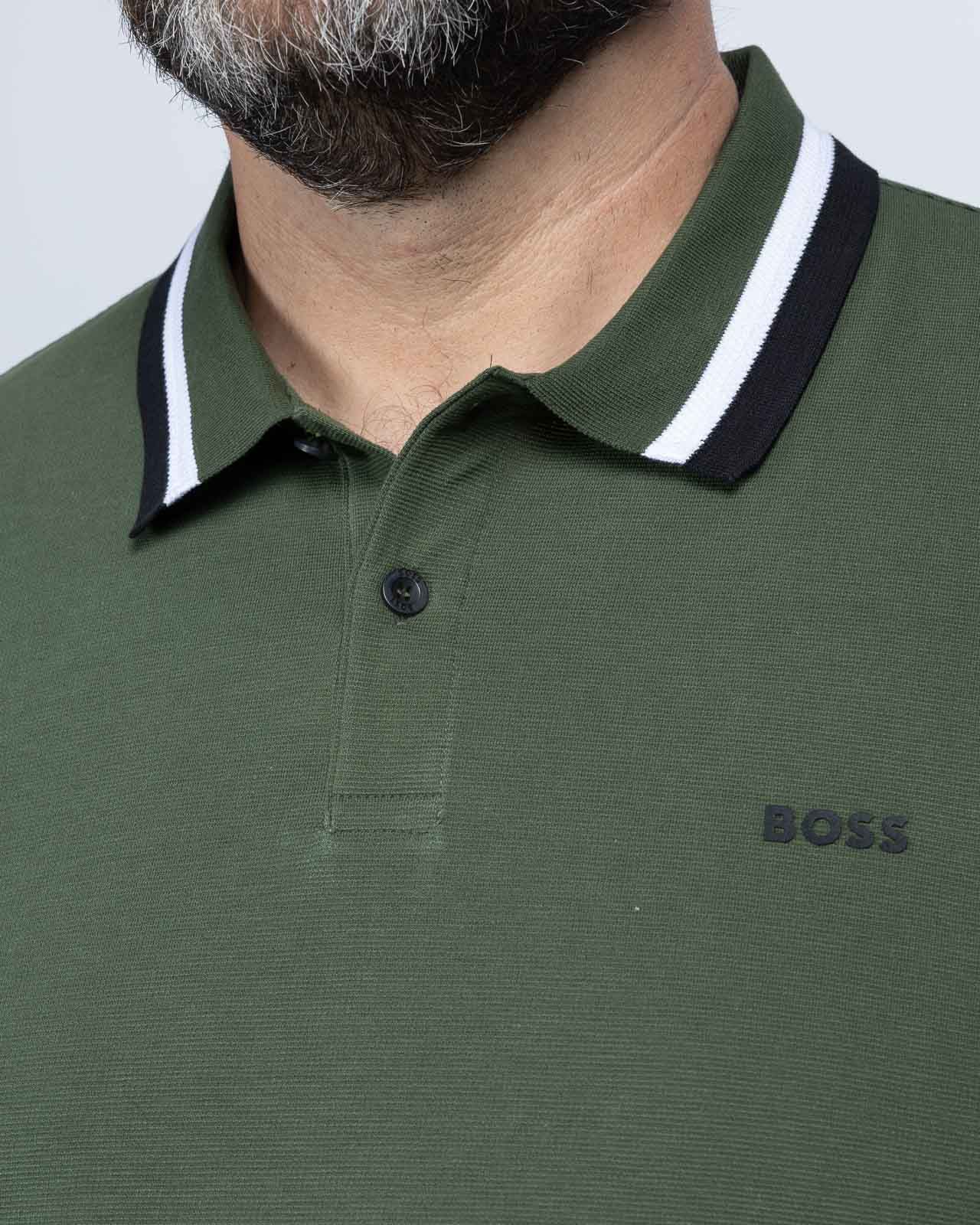 Polo Paddy grande taille vert foncé