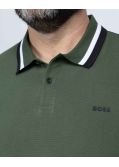 Polo Paddy grande taille vert foncé