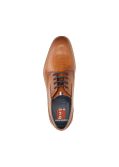 Chaussures en cuir grande taille cognac