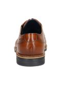 Chaussures en cuir grande taille cognac