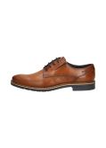 Chaussures en cuir grande taille cognac